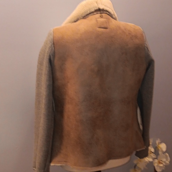 Billabong far and away faux shearling open jacket NWOT - Picture 6 of 8